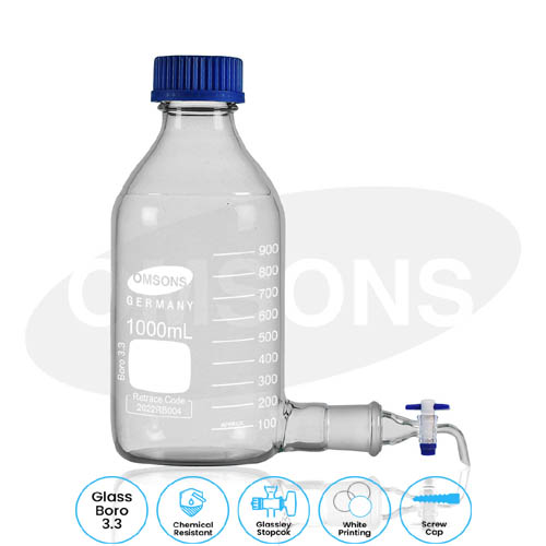 Bottle Aspirator GL 45 Cap and Interchangeable Stopcock _ESMC, Germany