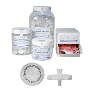 Syringe filters, labeled, CHROMAFIL Xtra PTFE, 25 mm, 0.20 µm, ESMC, MN, Germany