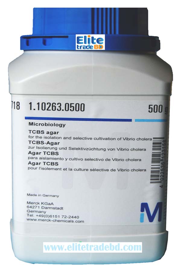 TCBS agar for the Isolation and selective cultivation of Vibrio cholera