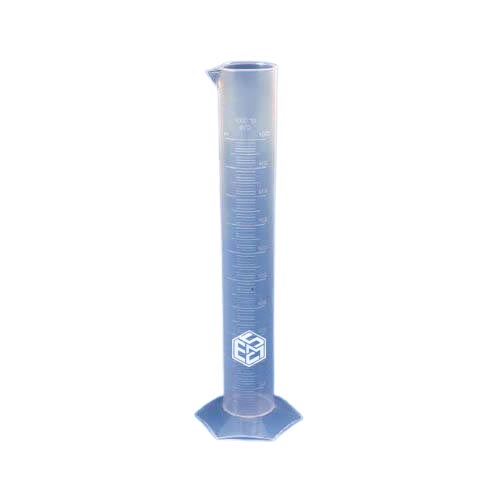 Plastic Measuring Cylinder 100 ml White color ESMC-Polylab