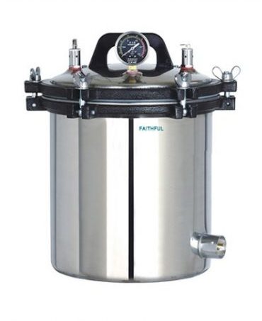 Portable pressure steam sterilizer