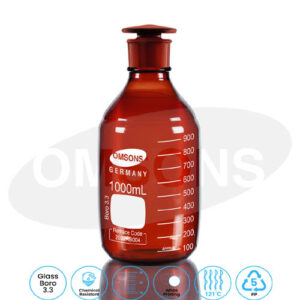Bottles Reagent Narrow Mouth Amber Clear Glass _ESMC, Germany