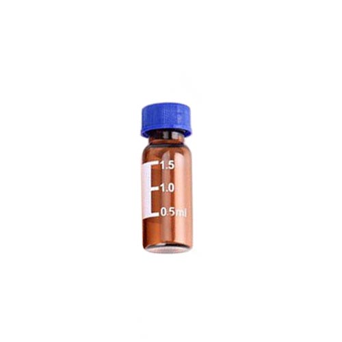 2 ml amber glass HPLC vials for chemical storage