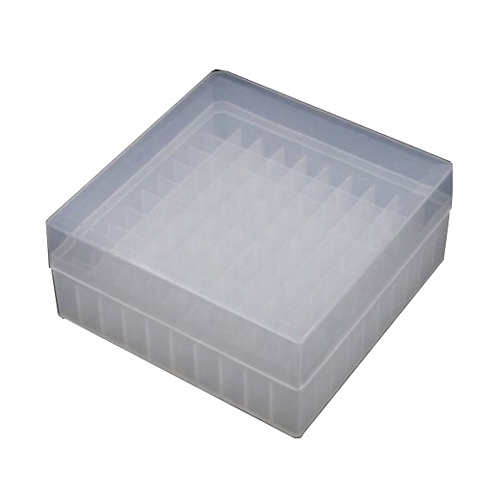 Cryovial tube box 100 well, Plastic