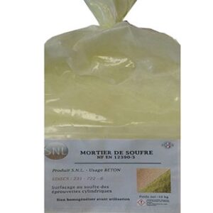 Sulfur mortar NF EN 12390-3