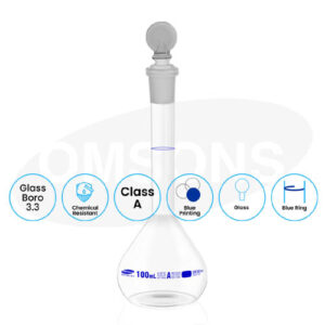 Volumetric Flask Class A with NABL _ESMC, Germany